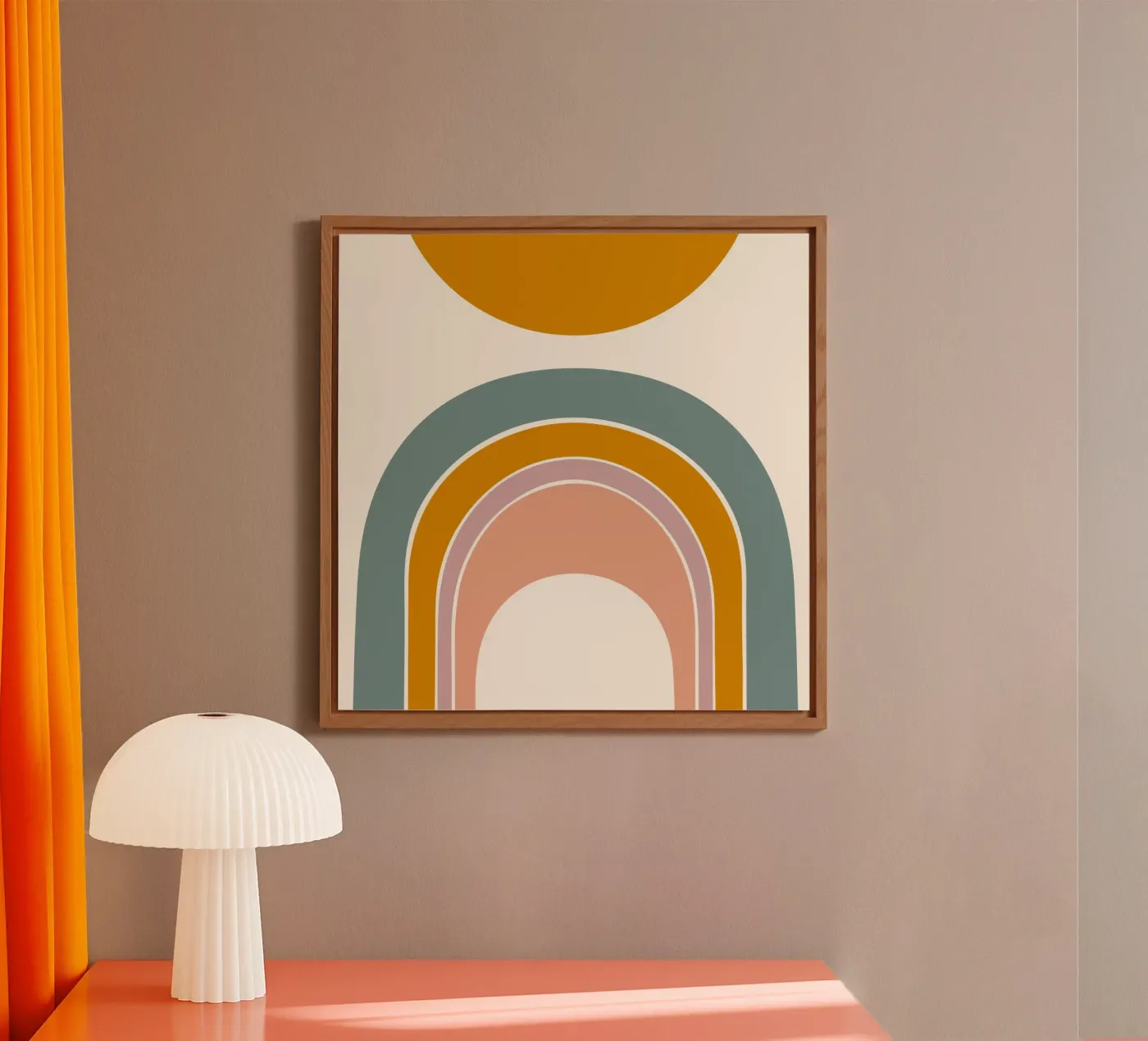 Sole e arcobaleno alluminio dibond da nicigabrieldesigns