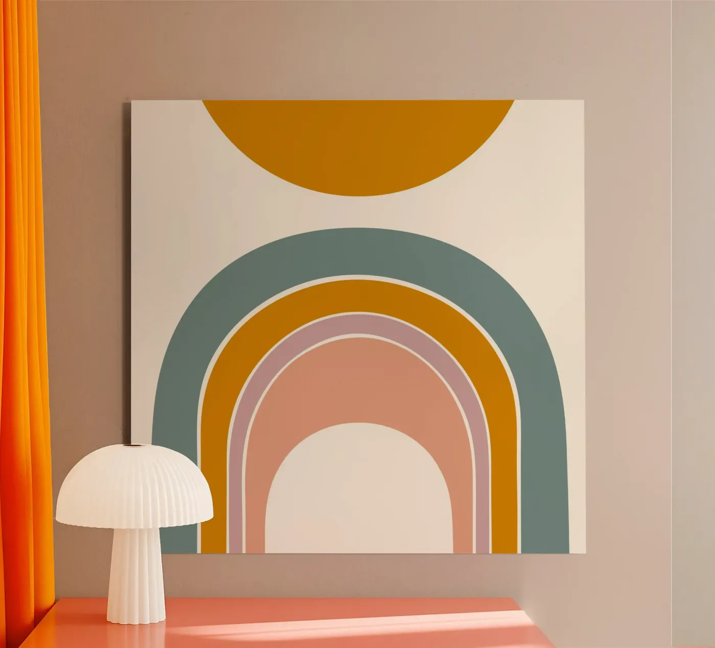 Sole e arcobaleno alluminio dibond da nicigabrieldesigns