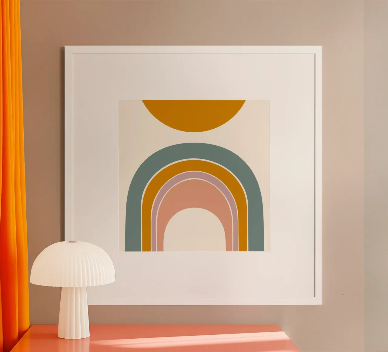 Sole e arcobaleno poster da nicigabrieldesigns