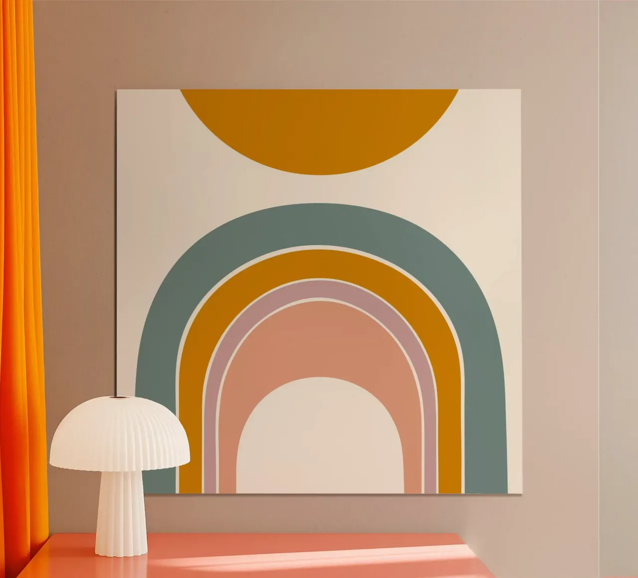 Sole e arcobaleno poster da nicigabrieldesigns