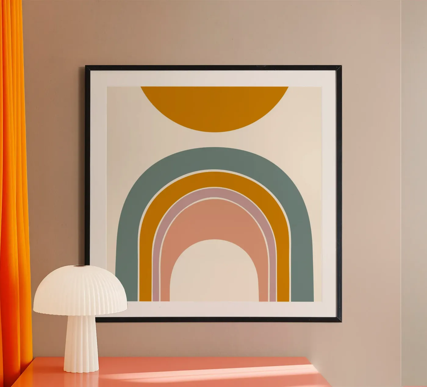 Sun and Rainbow poster da nicigabrieldesigns