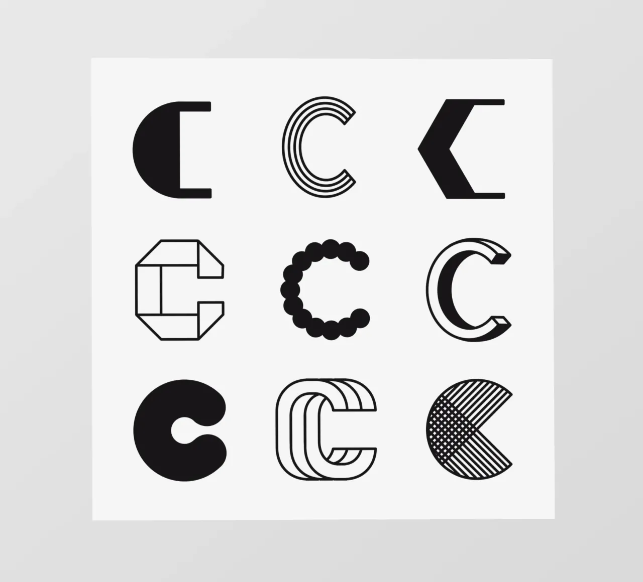 Letter C pellicola backlit da Lidia Blomgren