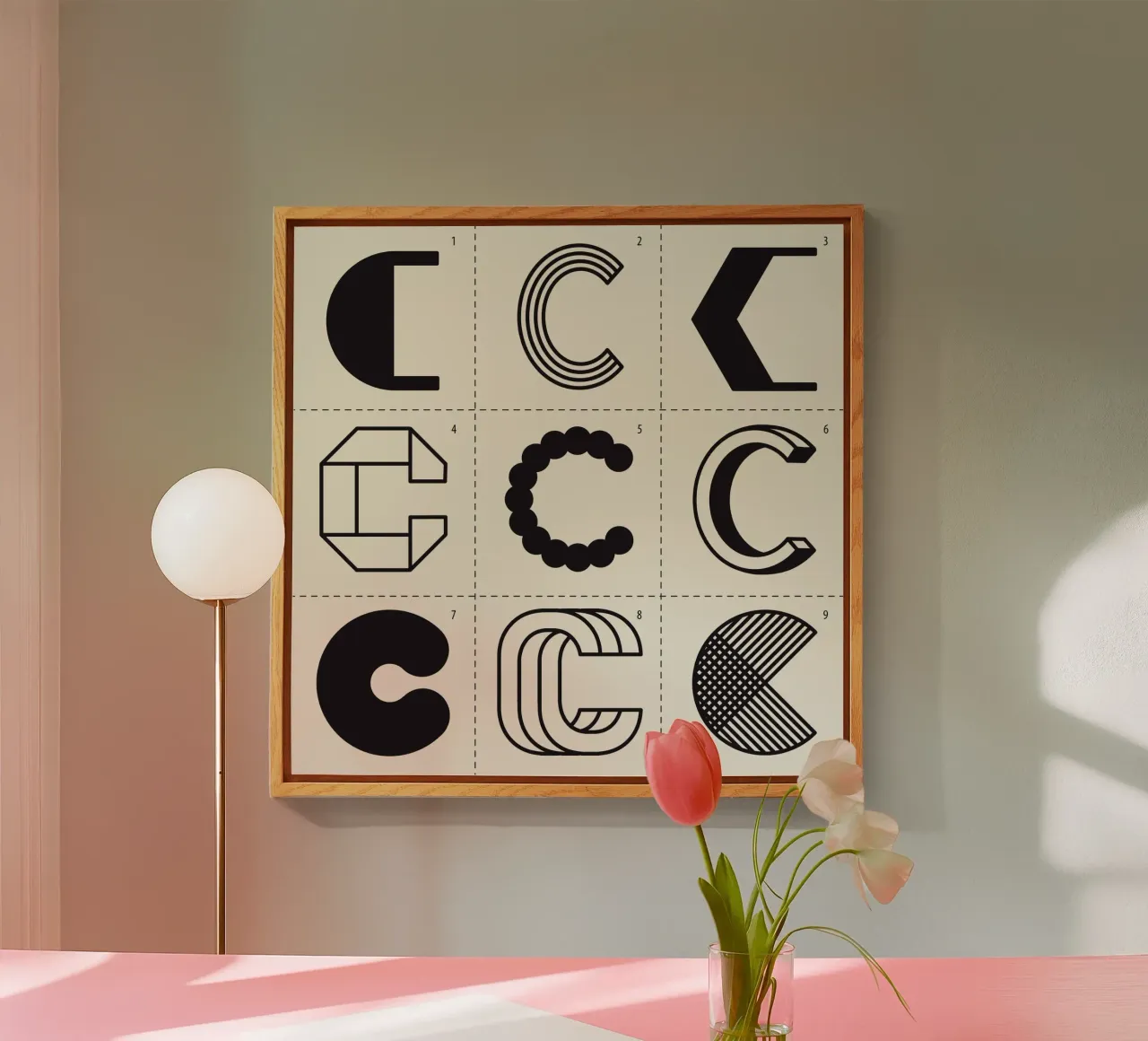 Letter C plexiglass da Lidia Blomgren