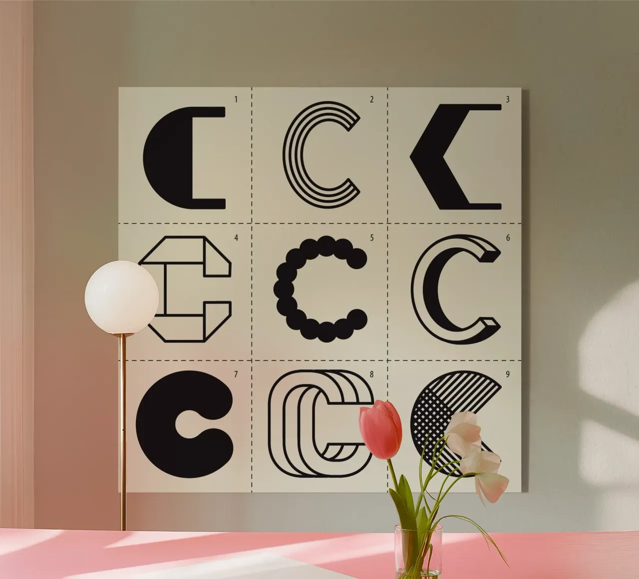 Letter C plexiglass da Lidia Blomgren