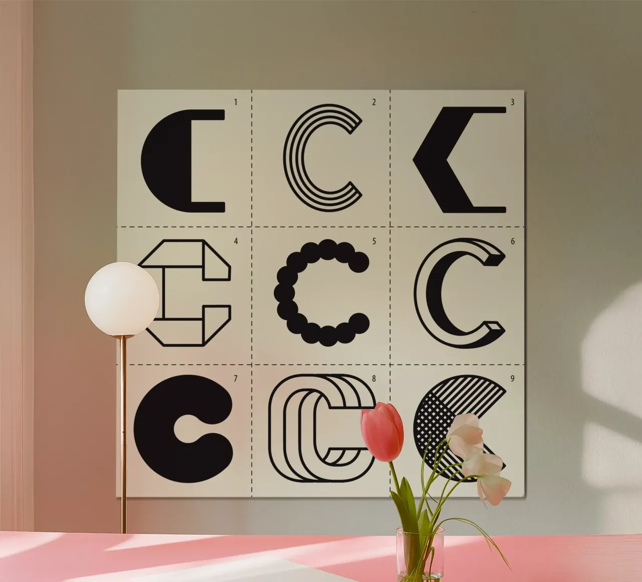 Letter C poster da Lidia Blomgren