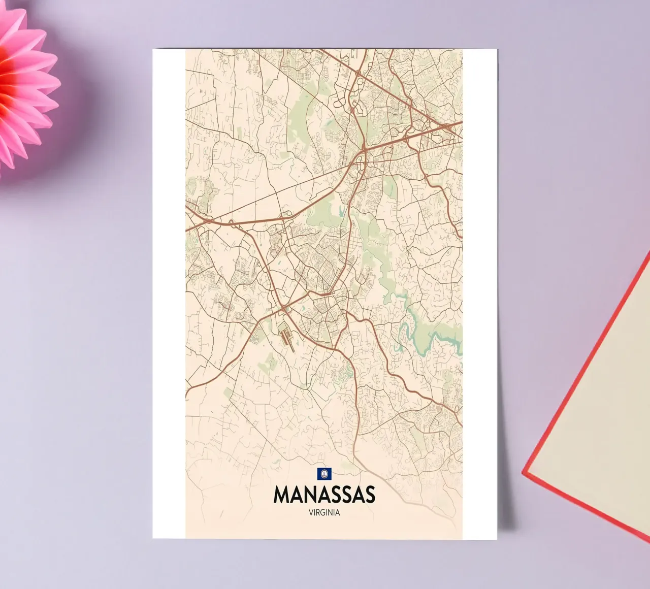 Manassas VA Stickerbogen von Jacob W MICKELSON