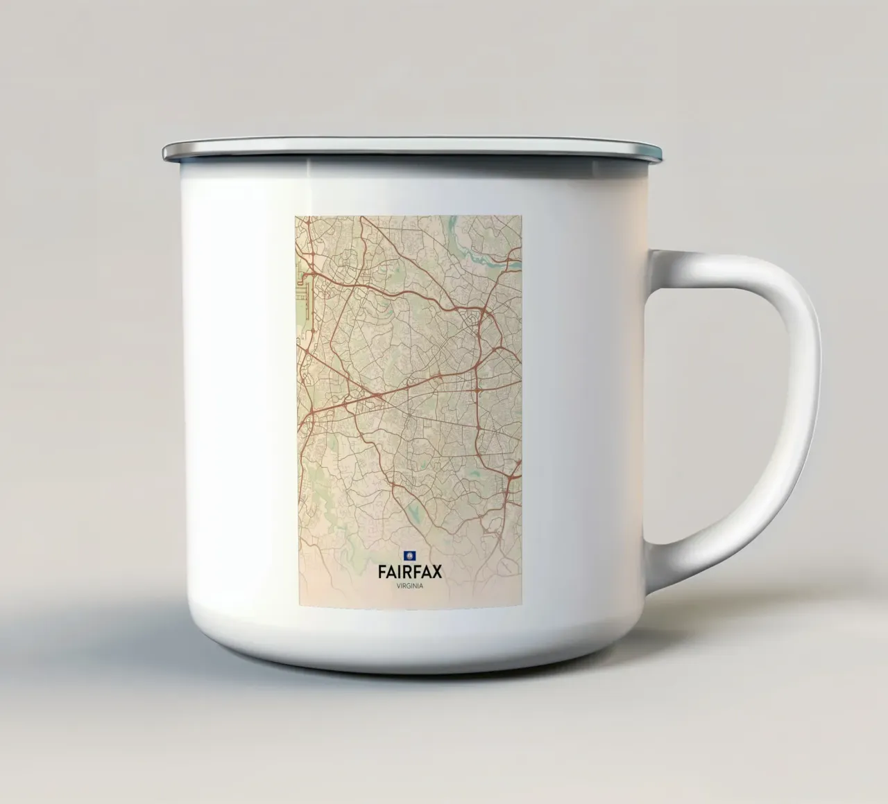 Fairfax VA tazza in smalto da Jacob W MICKELSON