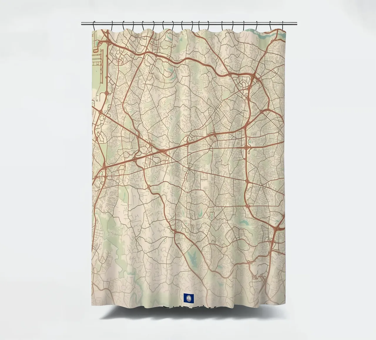 Fairfax VA shower curtain by Jacob W MICKELSON