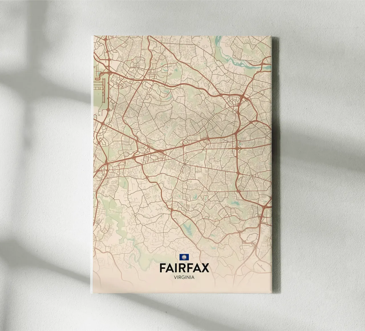 Fairfax VA tela con Cornice a cassetta da Jacob W MICKELSON