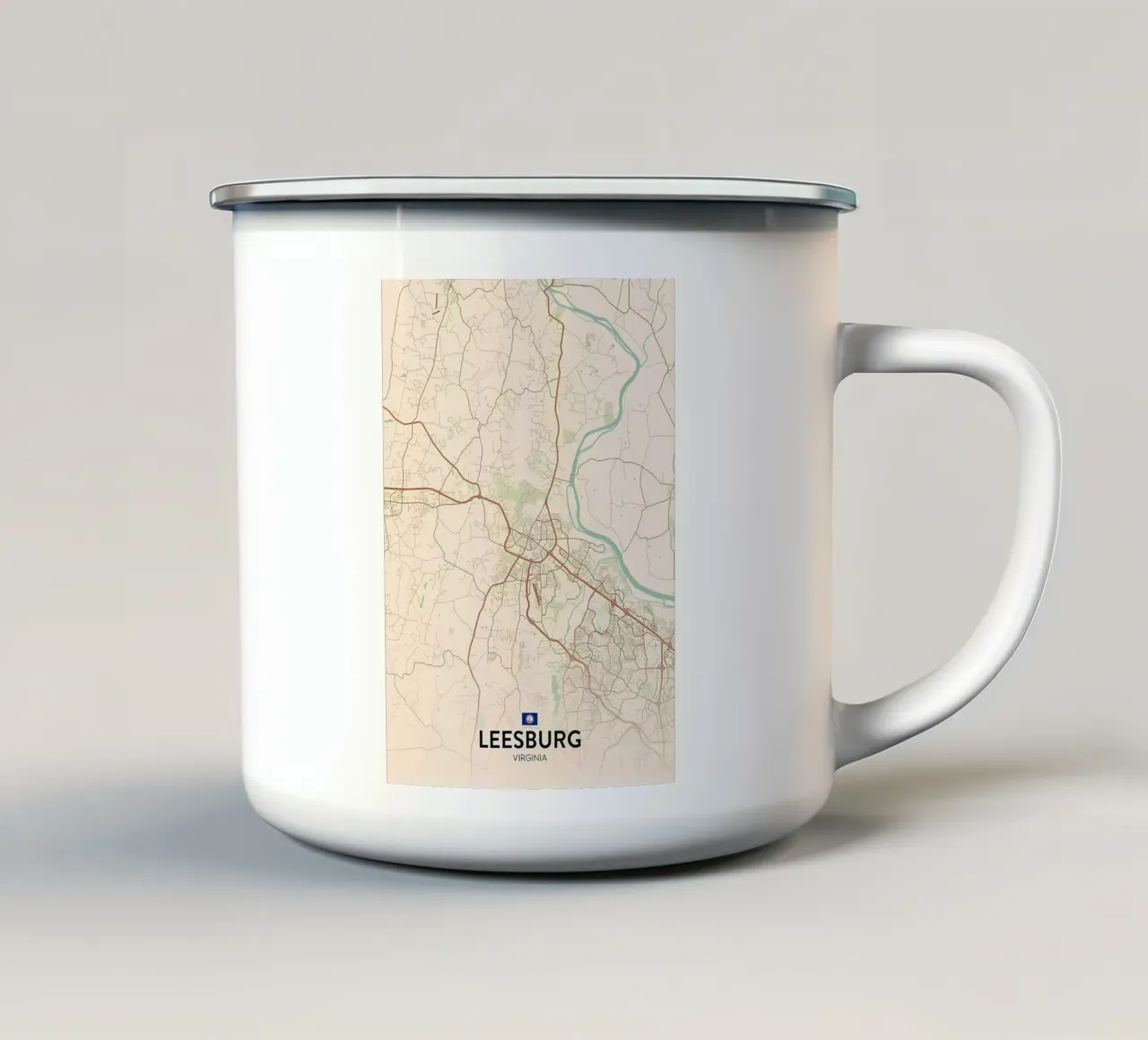 Leesburg VA tazza in smalto da Jacob W MICKELSON