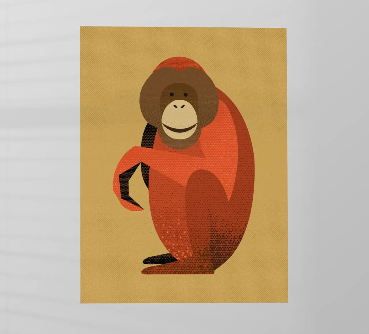 Orangutan capriccioso pellicola backlit da The Printed Sparrow