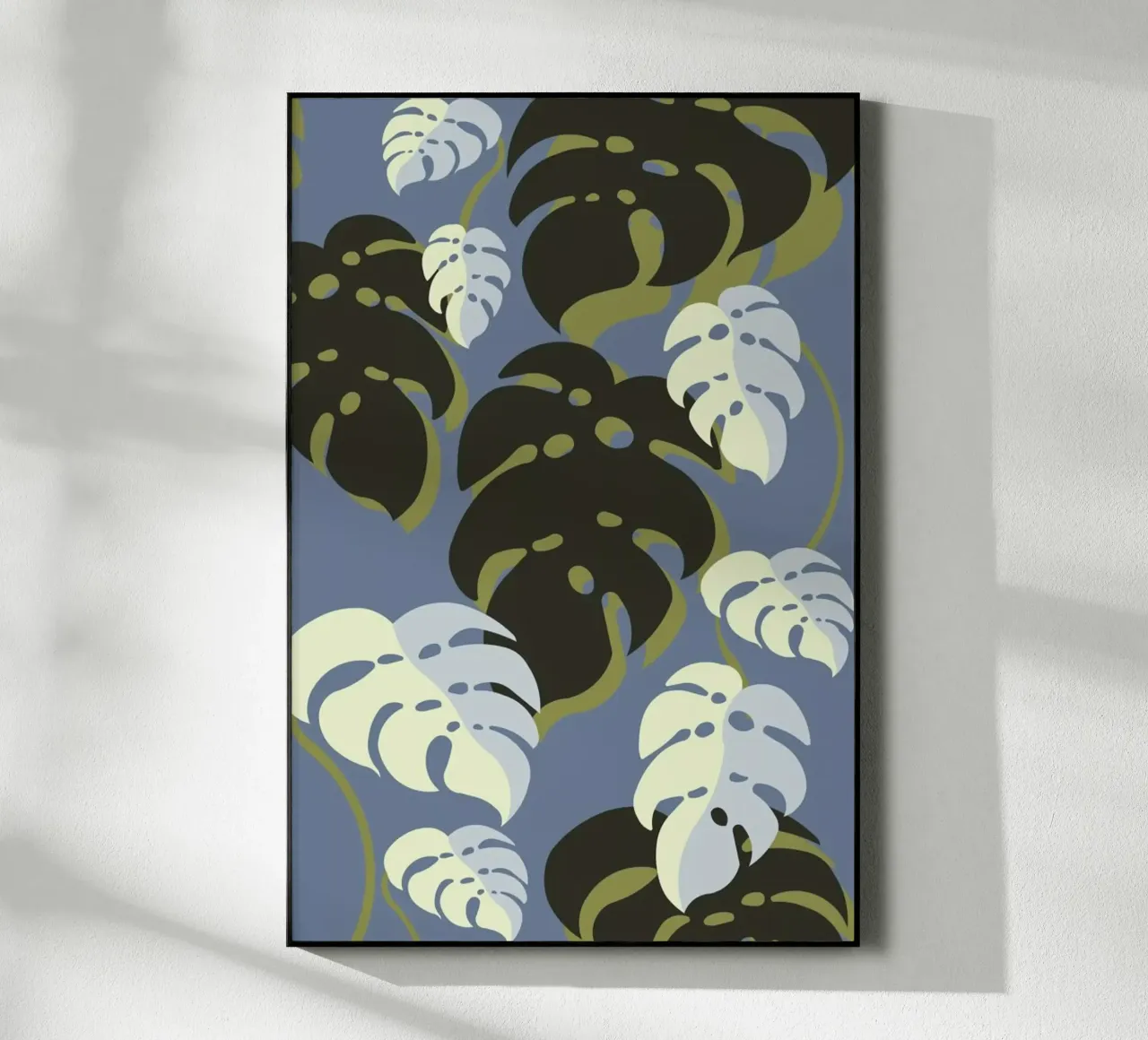 Monstera Blue plexiglass da Sabrina Ziegenhorn