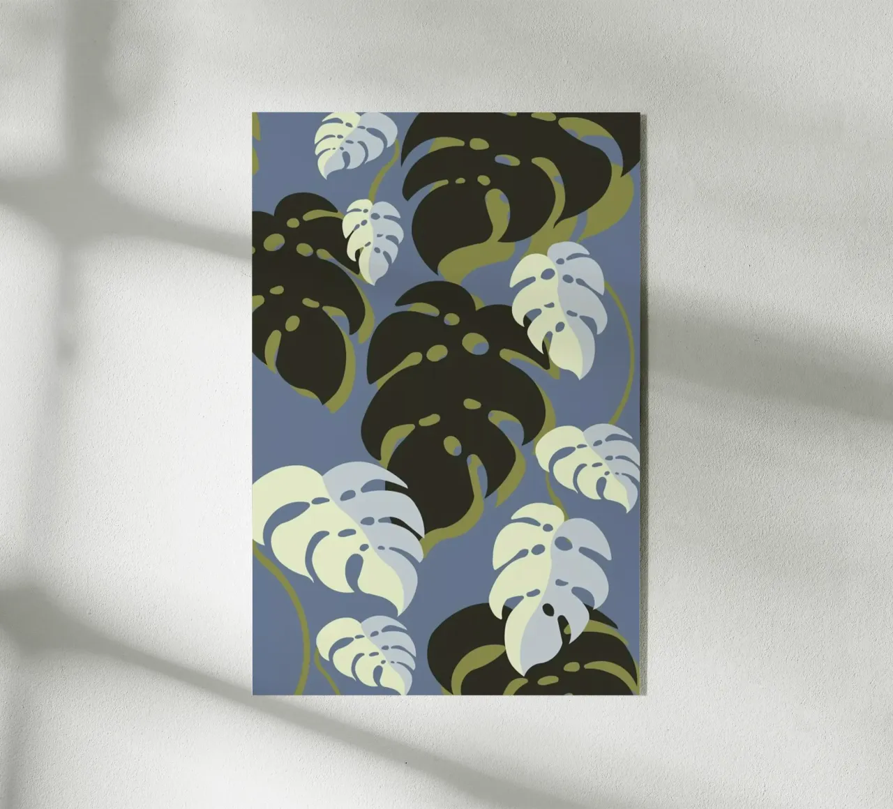 Monstera Blue plexiglass da Sabrina Ziegenhorn