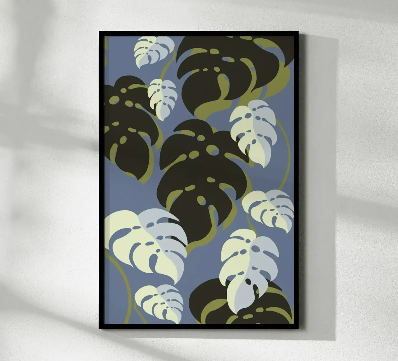 Monstera Blue poster da Sabrina Ziegenhorn