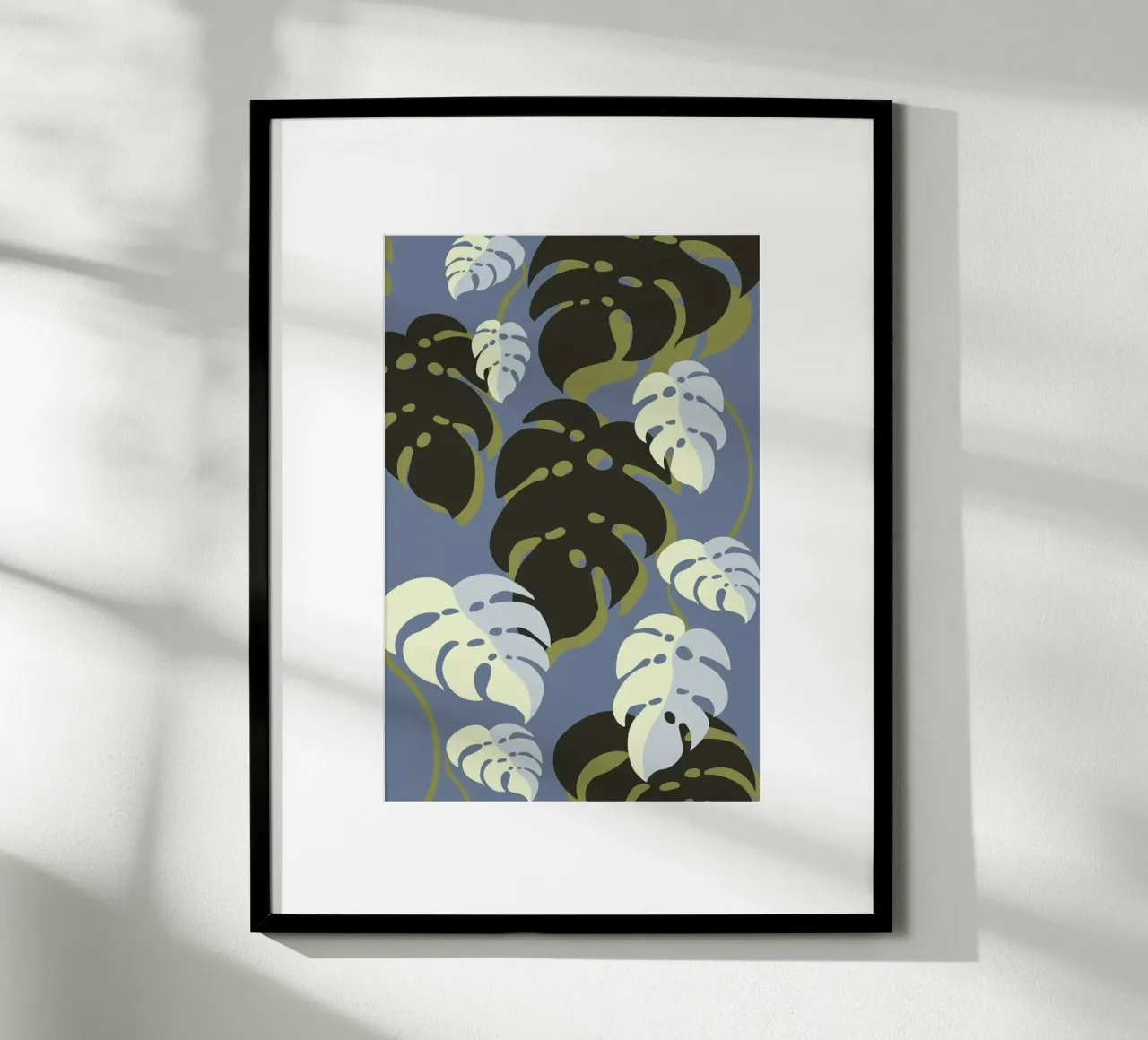 Monstera Blue poster da Sabrina Ziegenhorn