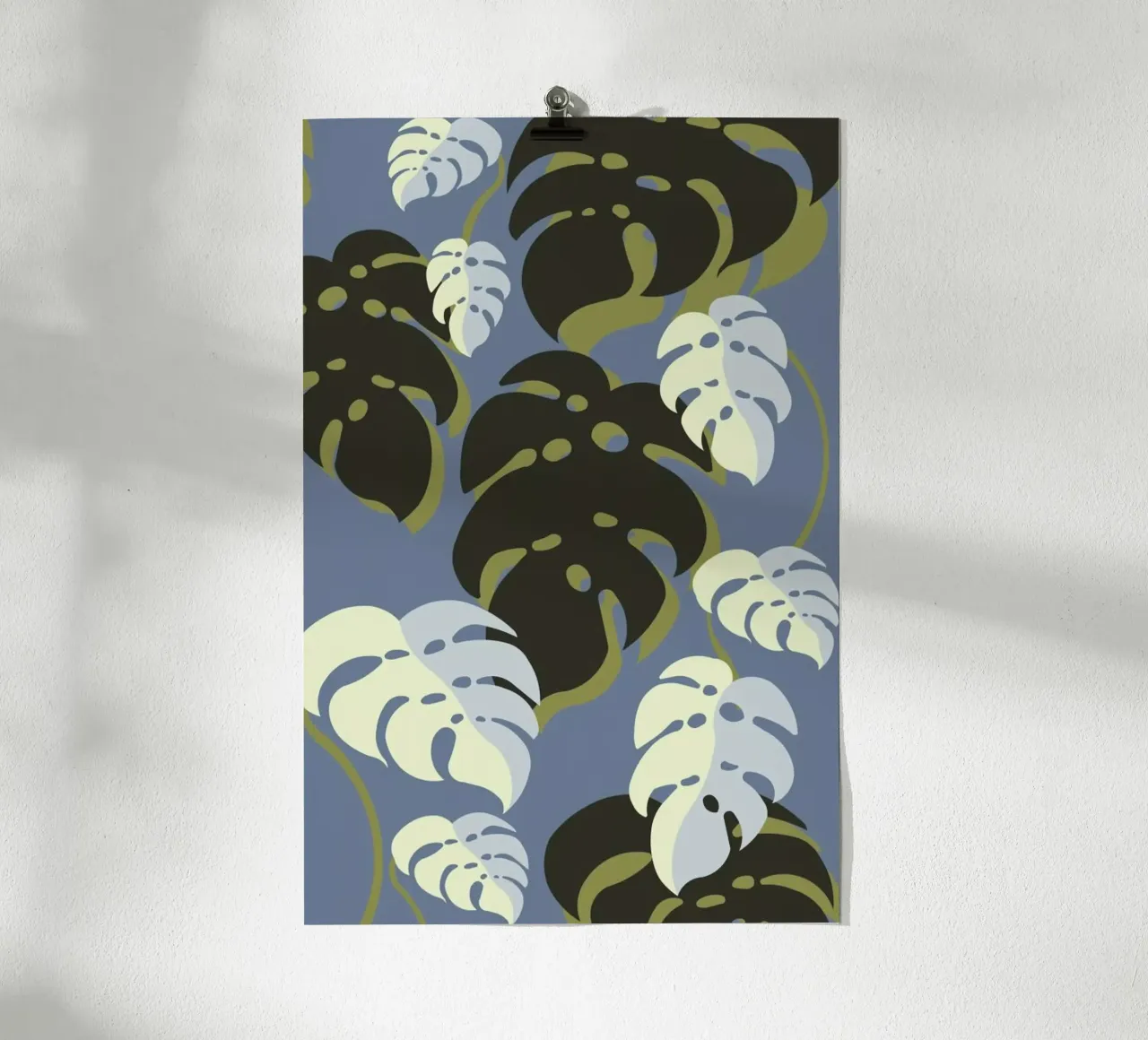 Monstera Blue poster da Sabrina Ziegenhorn