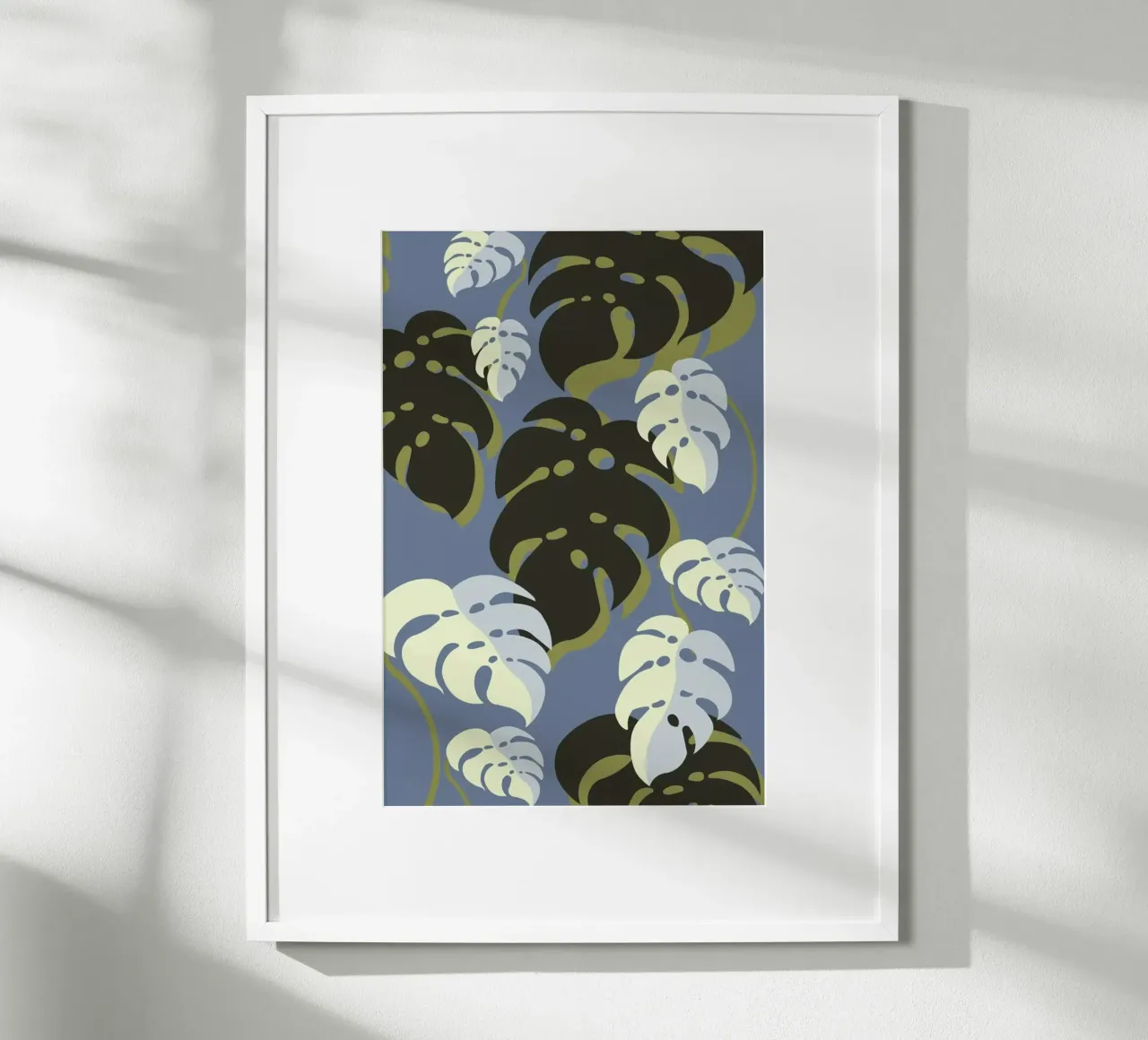 Monstera Blue poster da Sabrina Ziegenhorn