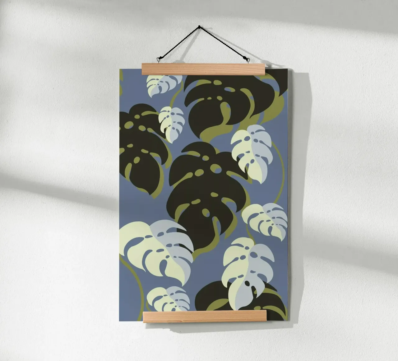 Monstera Blue poster da Sabrina Ziegenhorn
