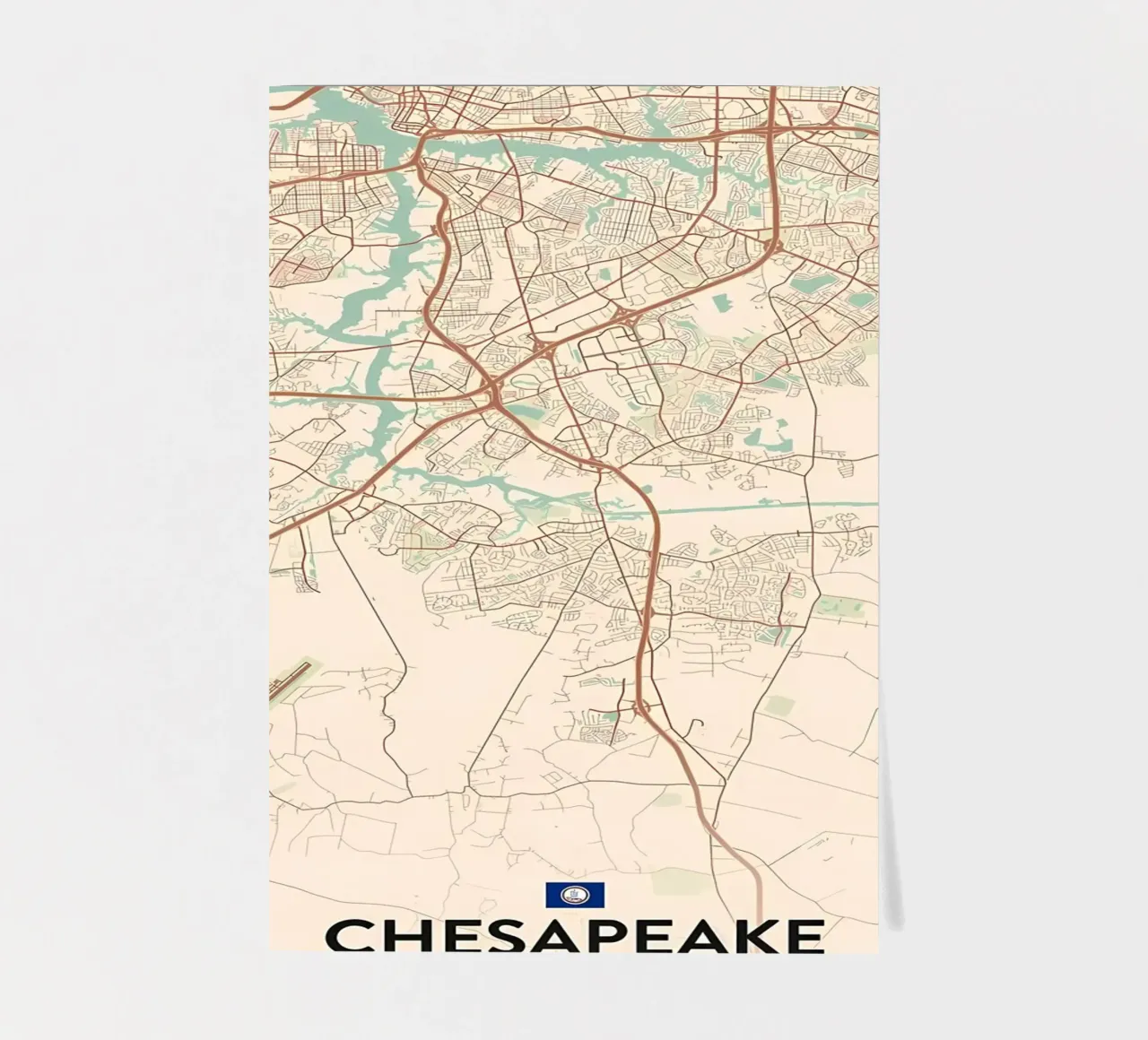 Chesapeake VA sticker sheet by Jacob W MICKELSON