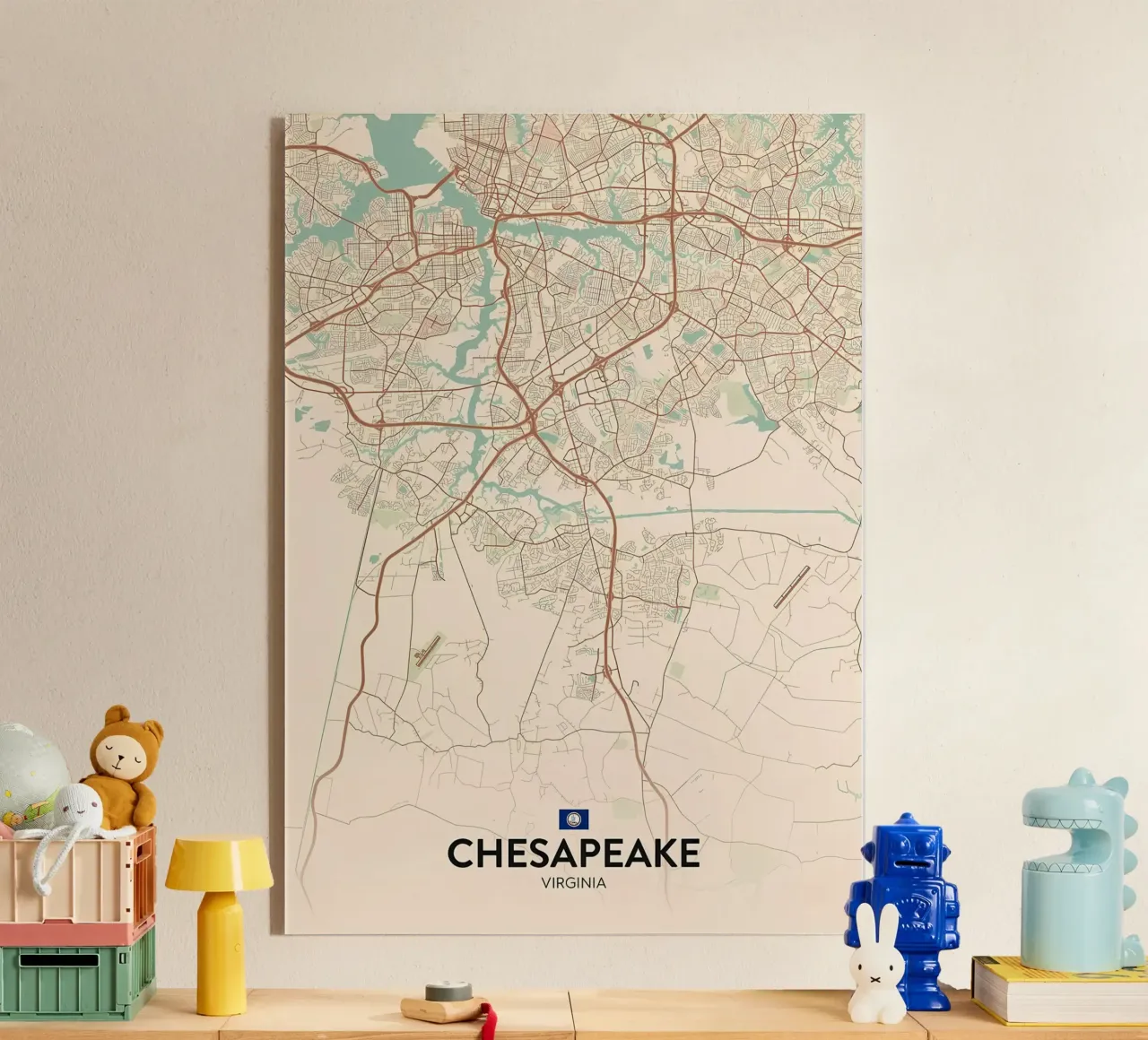 Chesapeake VA acrylic glass by Jacob W MICKELSON