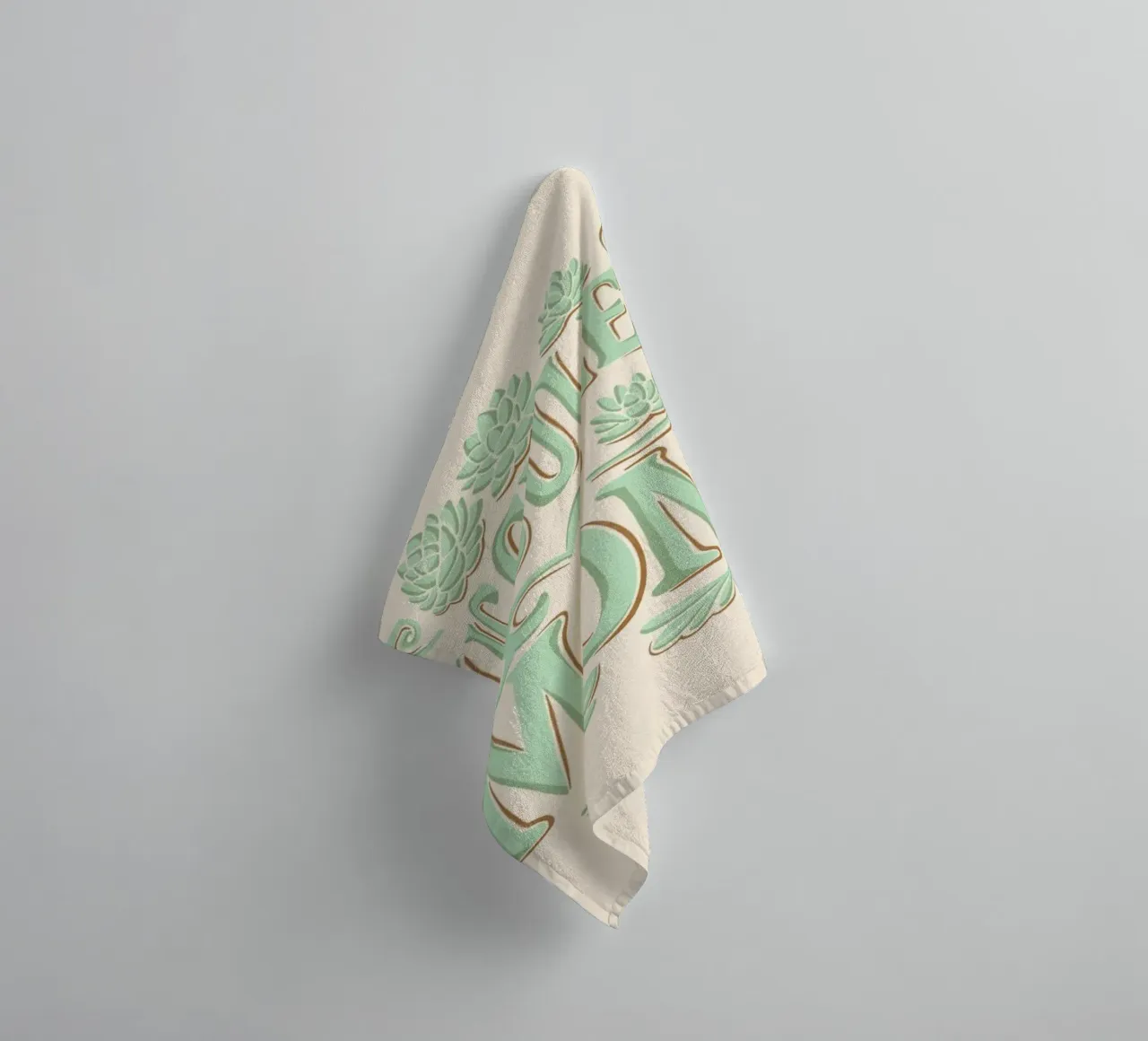 Succulent mom towel by Loobs