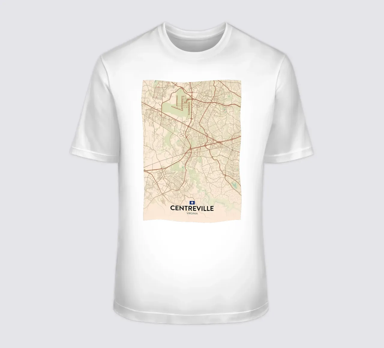 Centro città di VA t-shirt da Jacob W MICKELSON