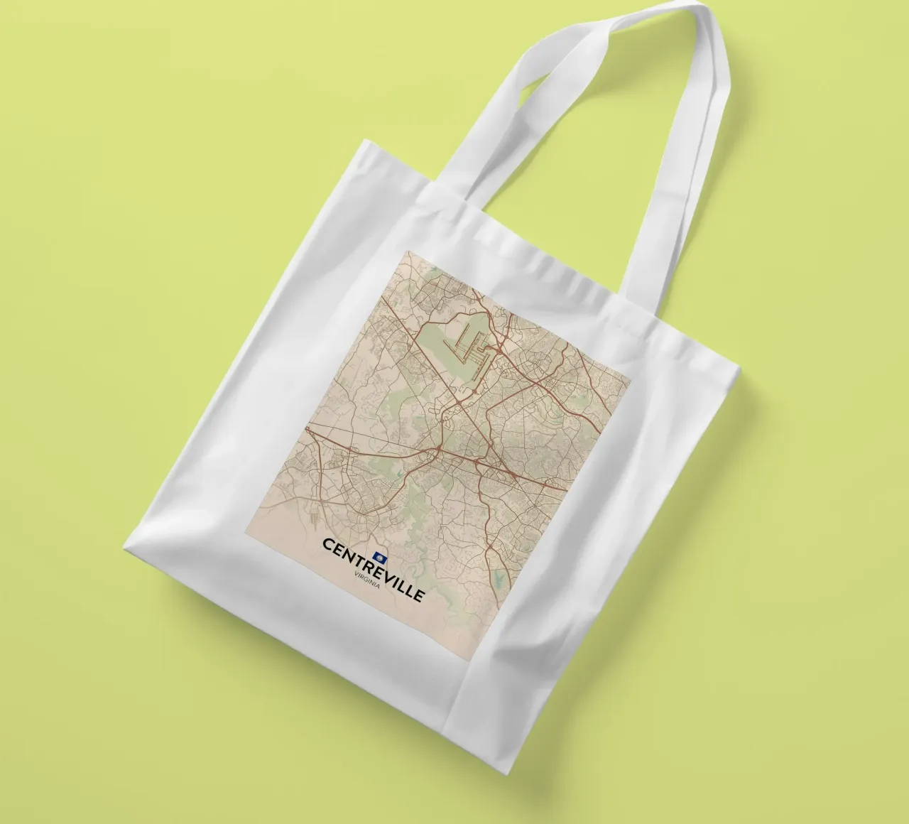 Centro città di VA borsa in juta da Jacob W MICKELSON