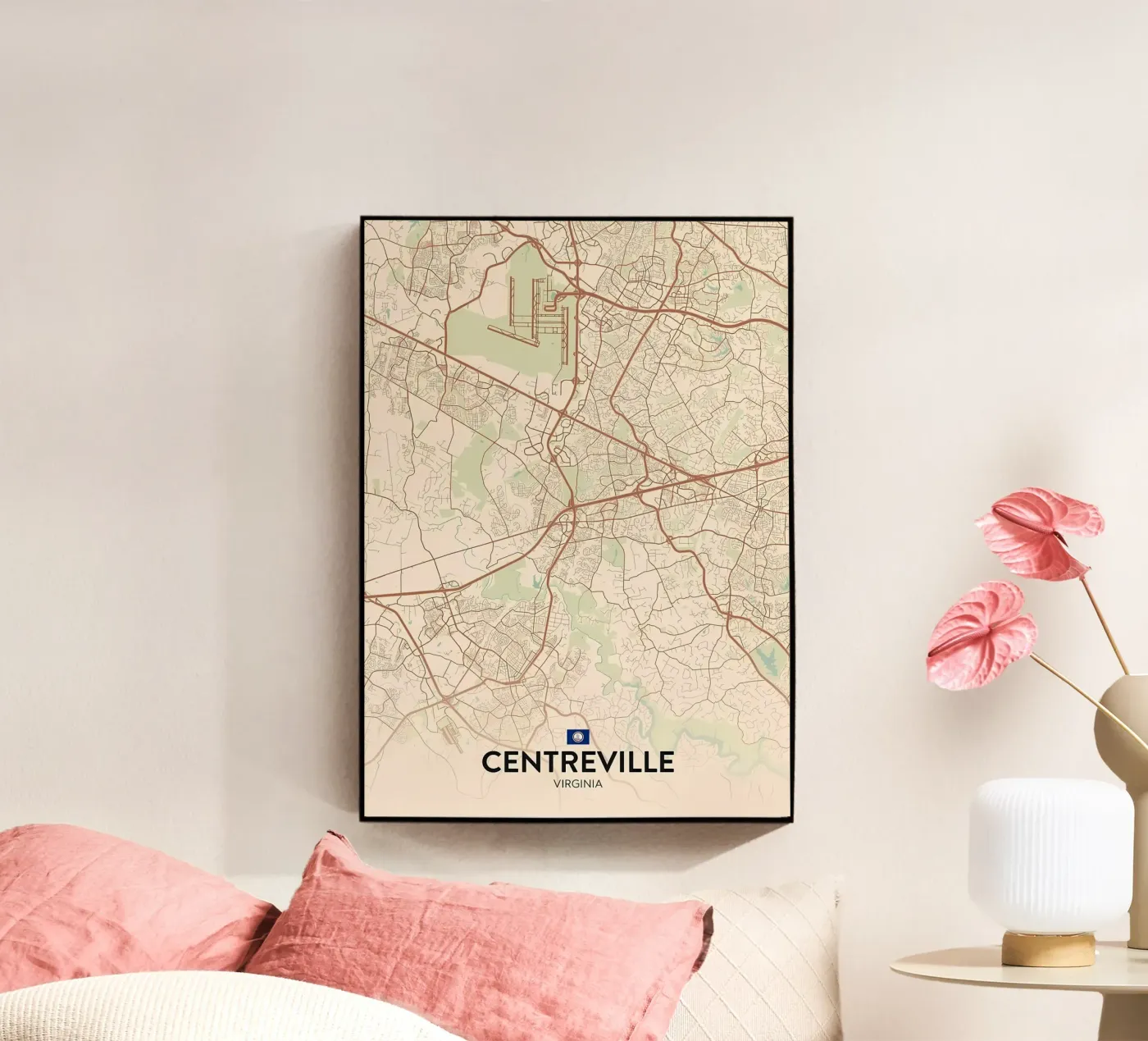 VA town centre acrylic glass by Jacob W MICKELSON