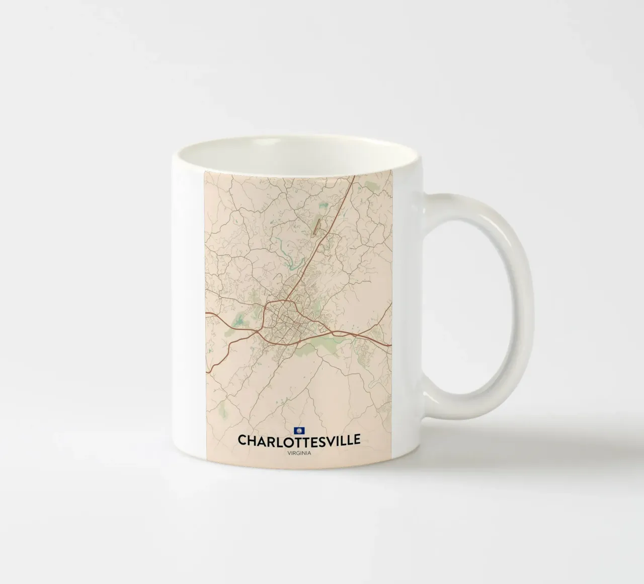 Charlottesville VA tazza in ceramica da Jacob W MICKELSON
