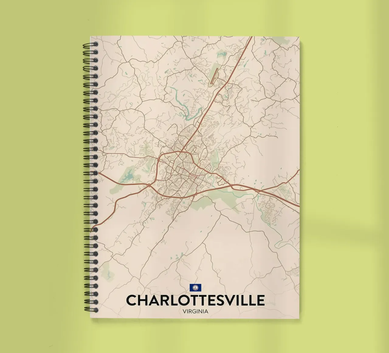 Charlottesville VA spiral notebook by Jacob W MICKELSON