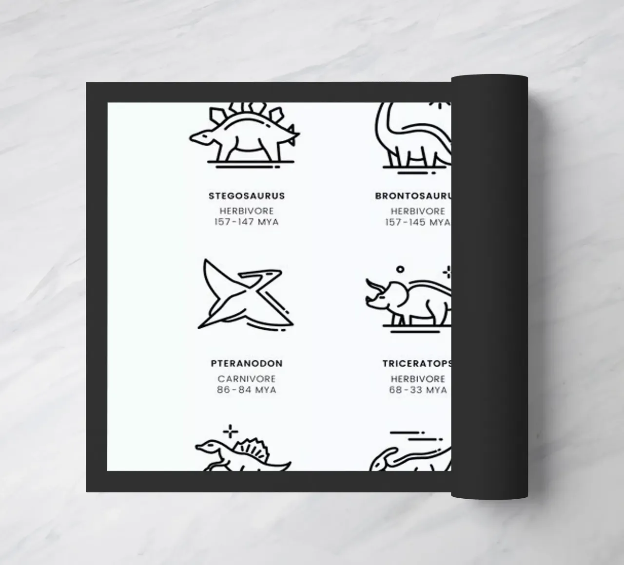 Dinosaurs chart zerbino da daylight design studio