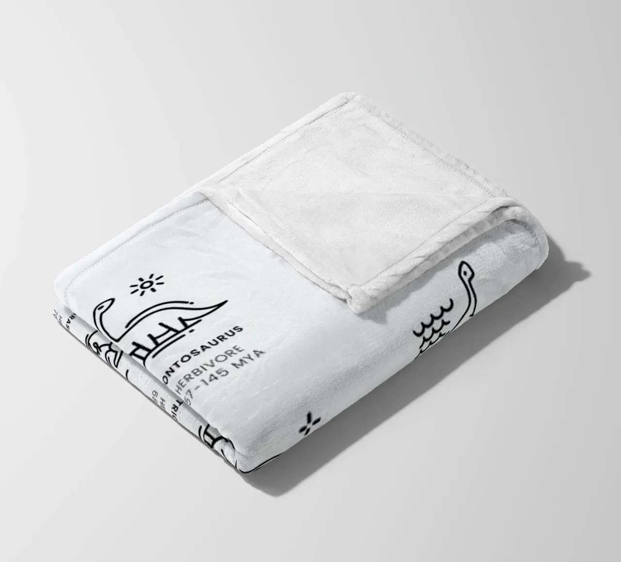 Dinosaurs chart Fleecedecke von daylight design studio