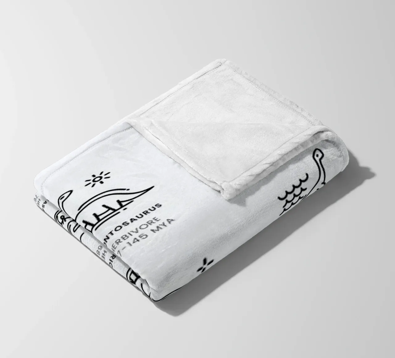 Dinosaurs chart coperta in pile da daylight design studio