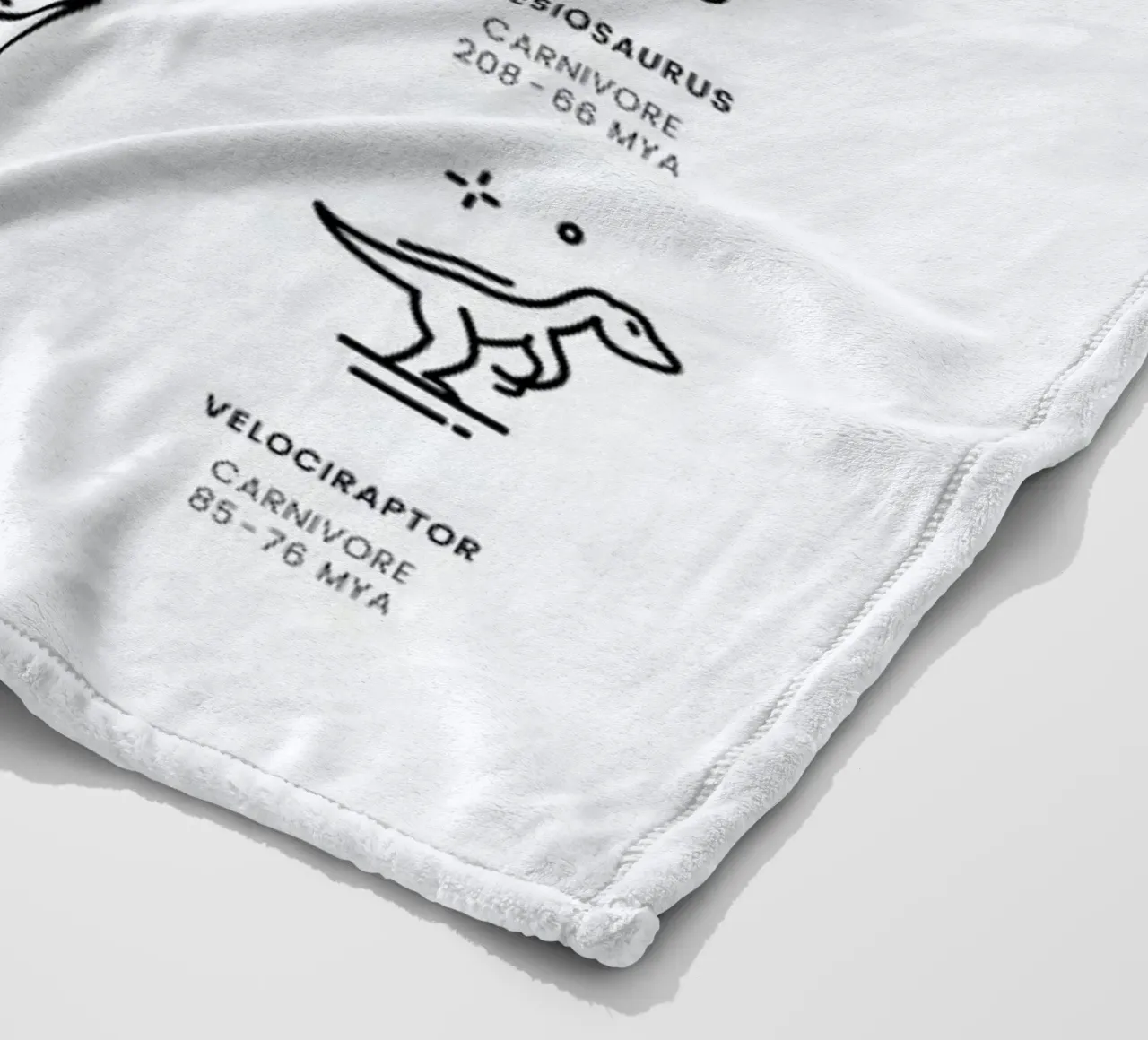 Dinosaurs chart coperta in pile da daylight design studio