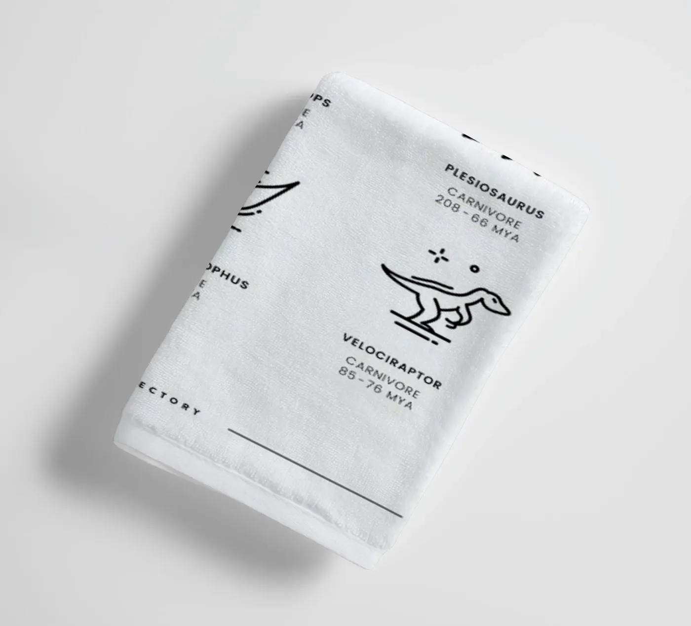 Dinosaurs chart badhanddoek van daylight design studio