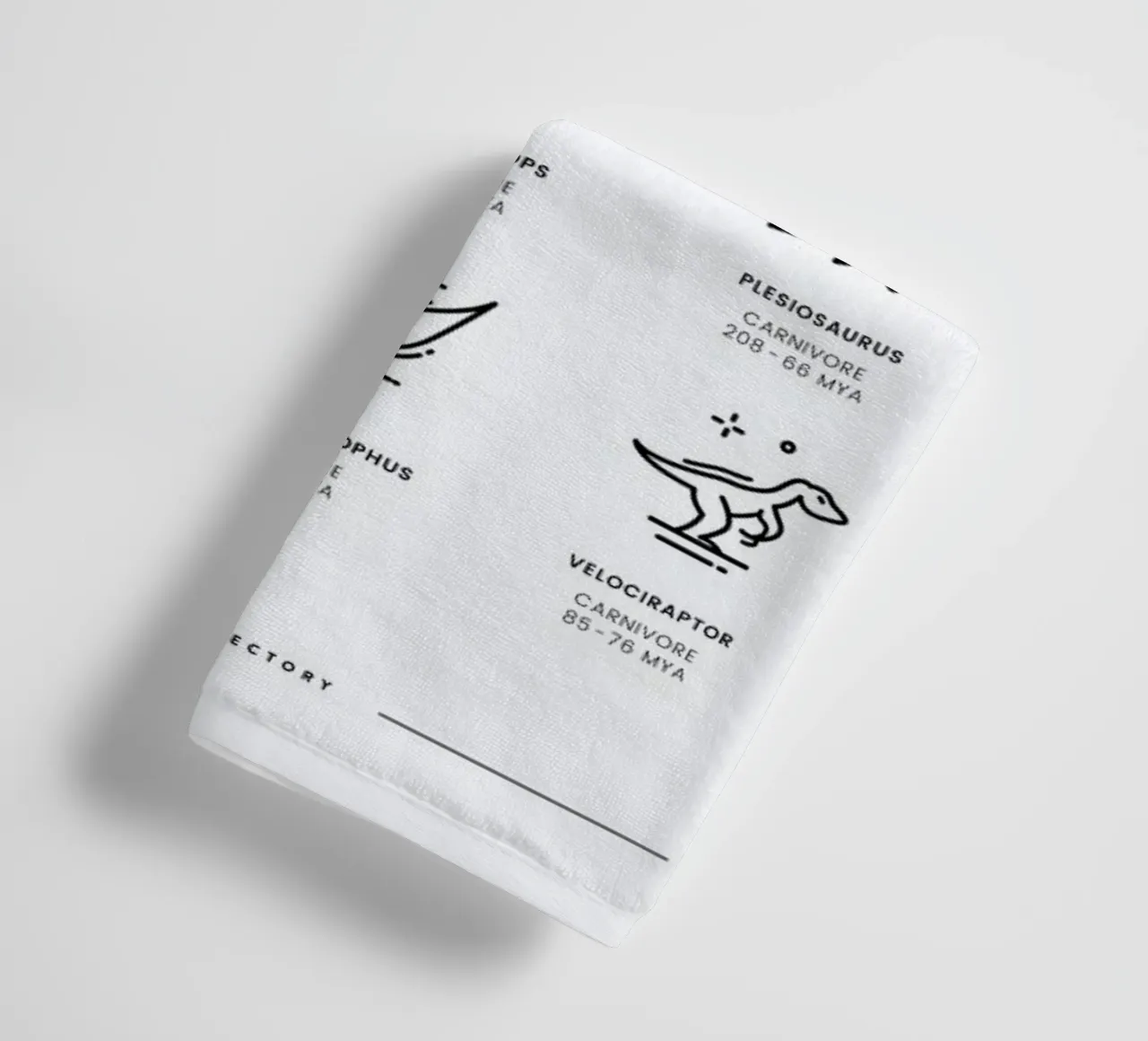 Dinosaurs chart asciugamano da bagno da daylight design studio