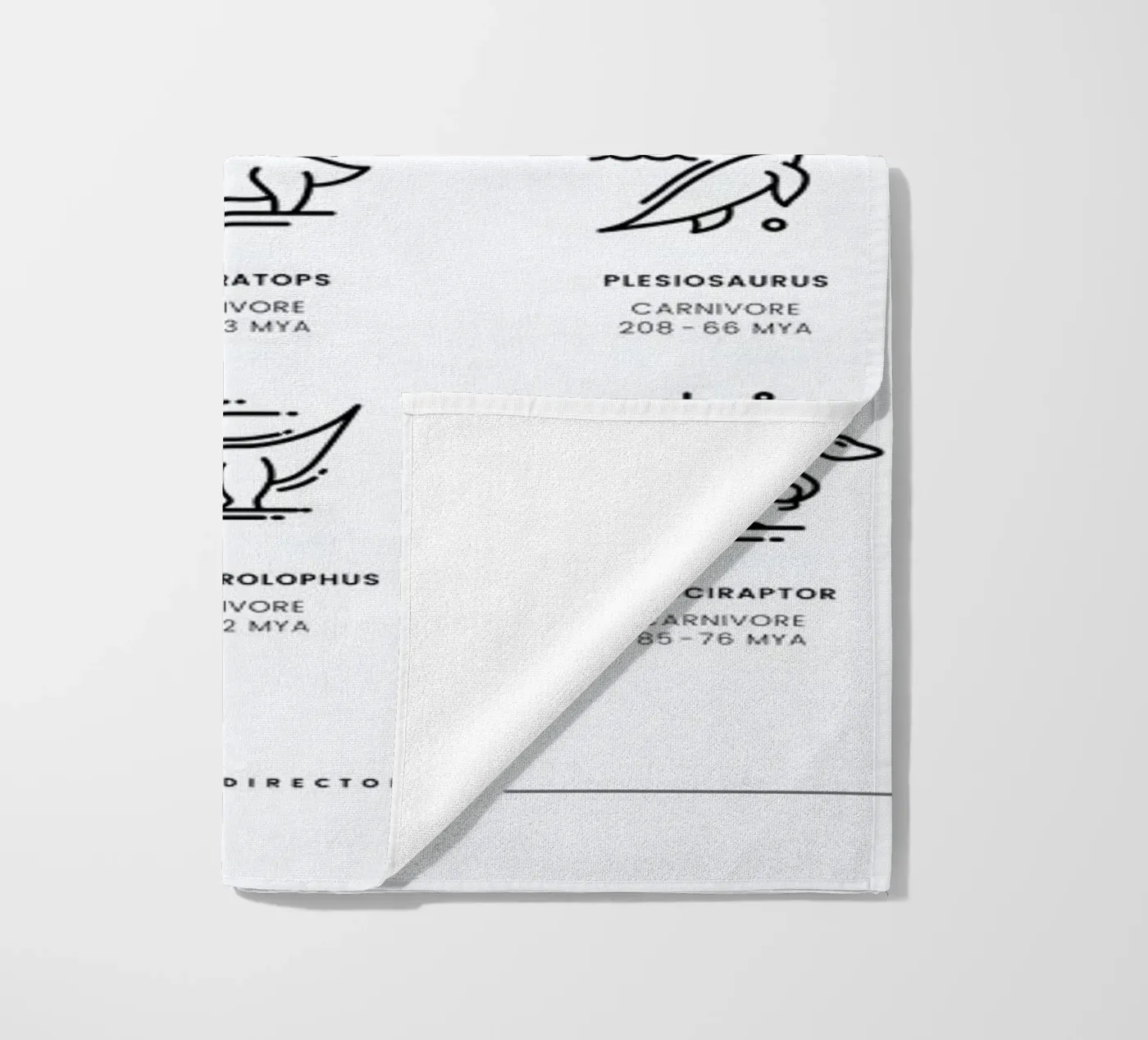 Dinosaurs chart telo mare da daylight design studio