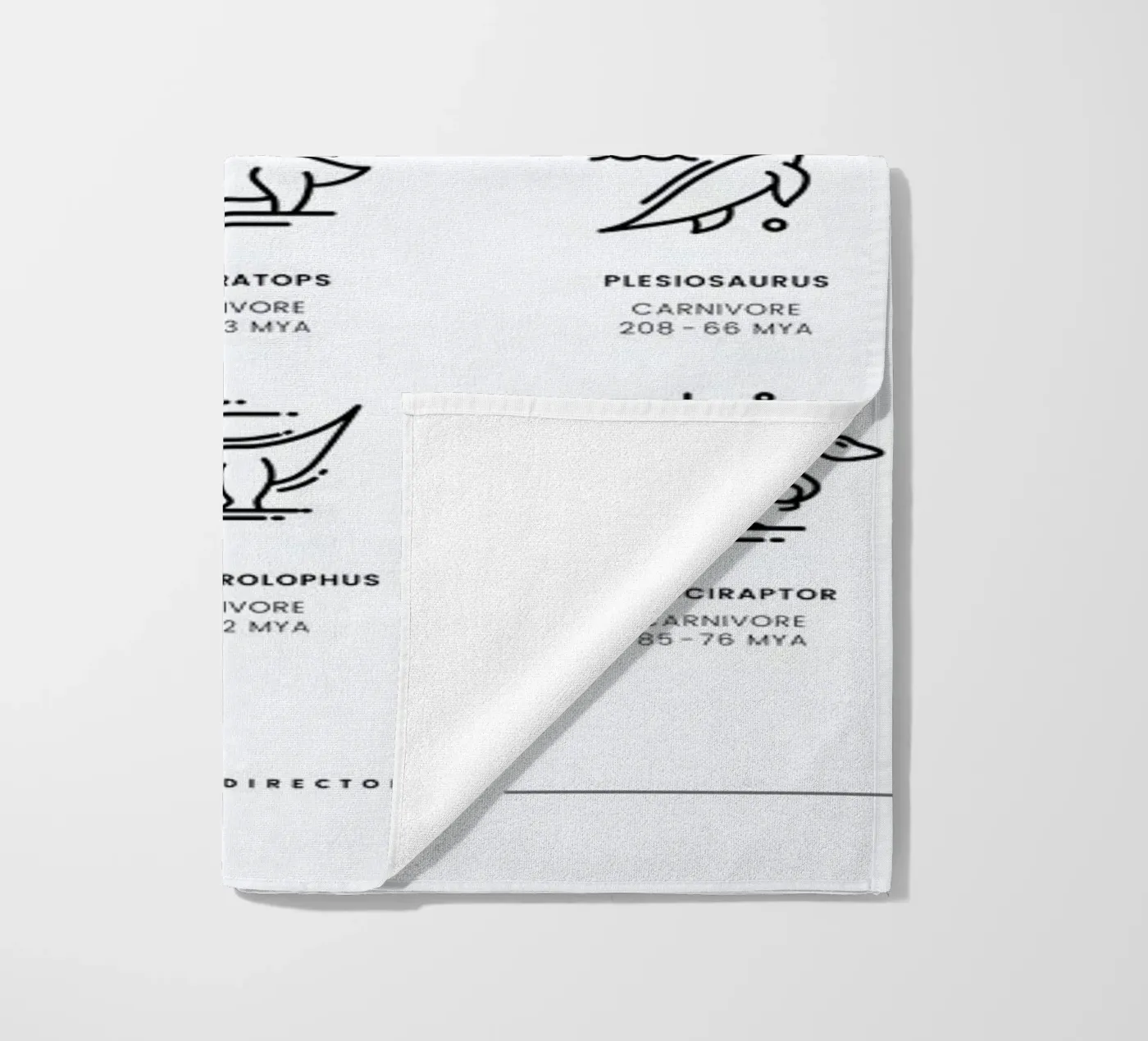 Dinosaurs chart telo mare da daylight design studio