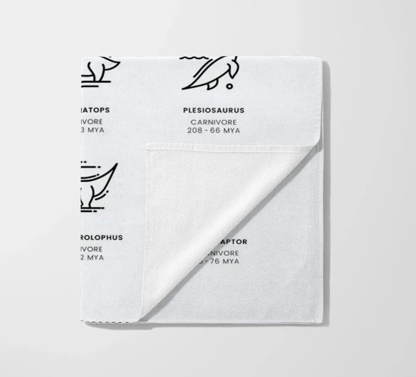 Dinosaurs chart telo mare da daylight design studio