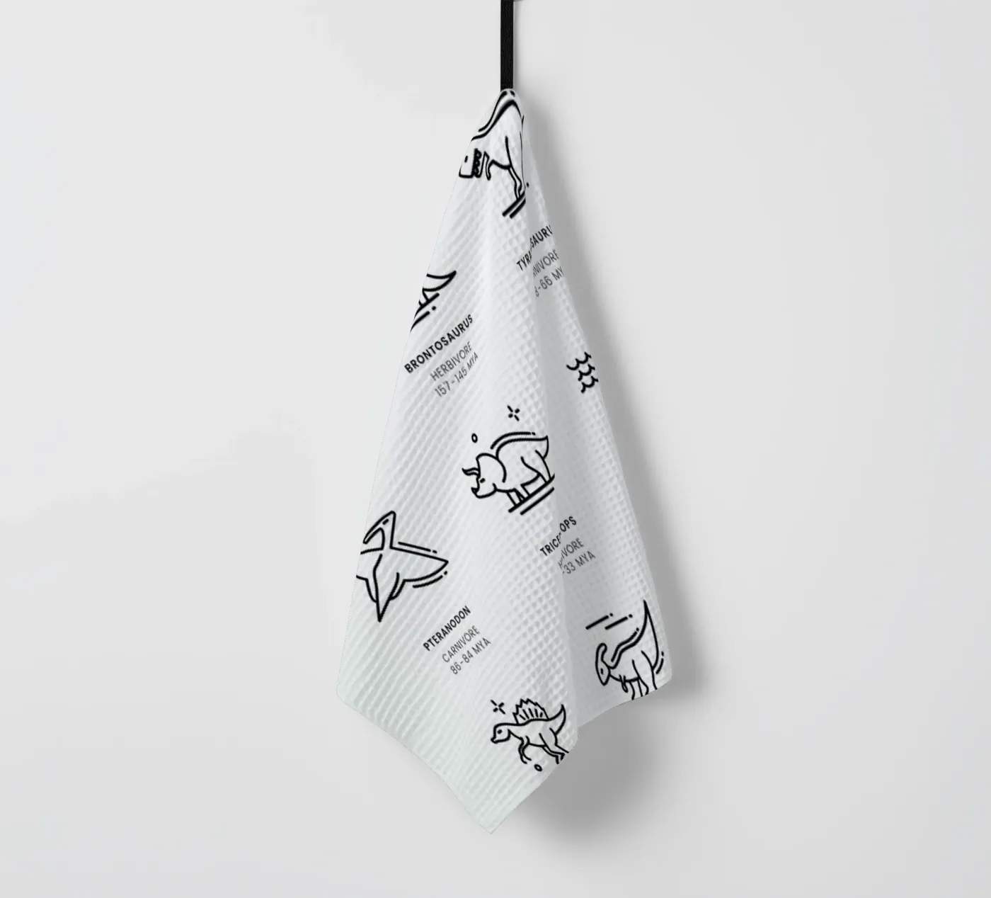 Dinosaurs chart canovaccio da cucina da daylight design studio
