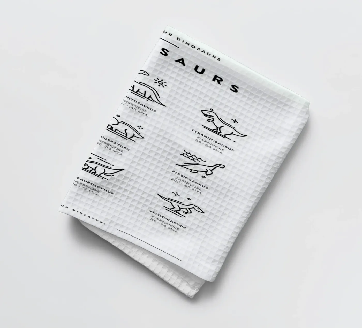 Dinosaurs chart Geschirrtuch von daylight design studio