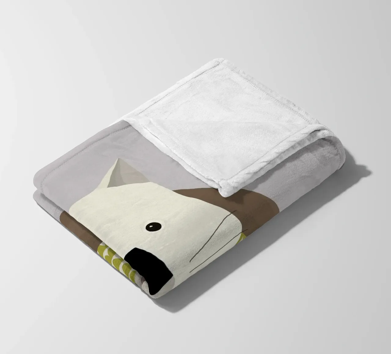 Launischer Wombat Fleecedecke von The Printed Sparrow