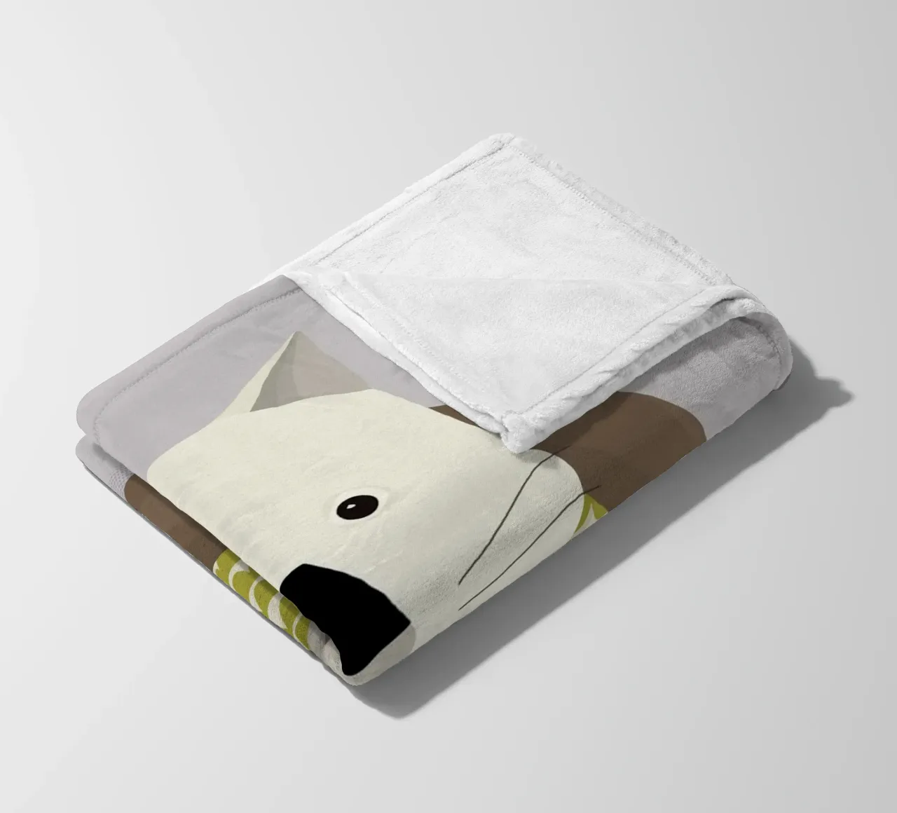 Launischer Wombat Fleecedecke von The Printed Sparrow