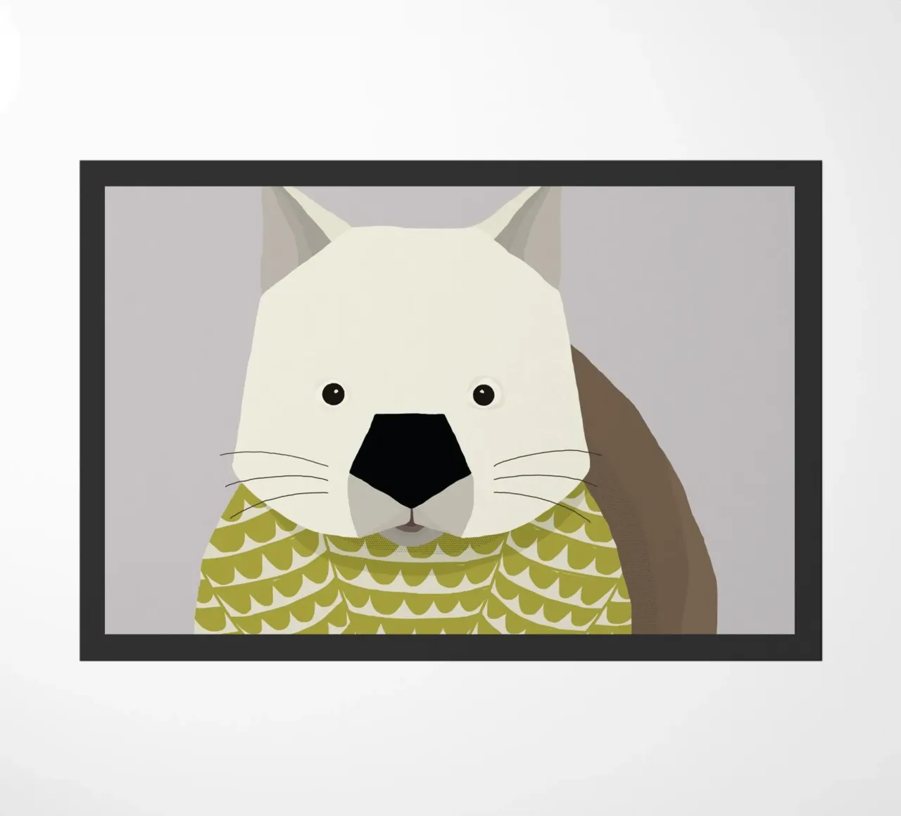 Wombat fantaisiste paillasson de The Printed Sparrow