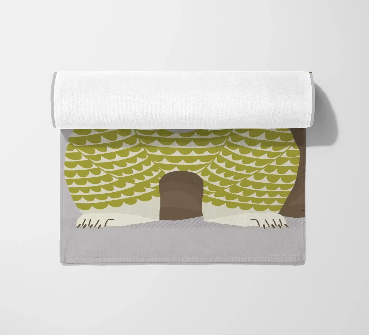 Launischer Wombat Strandtuch von The Printed Sparrow