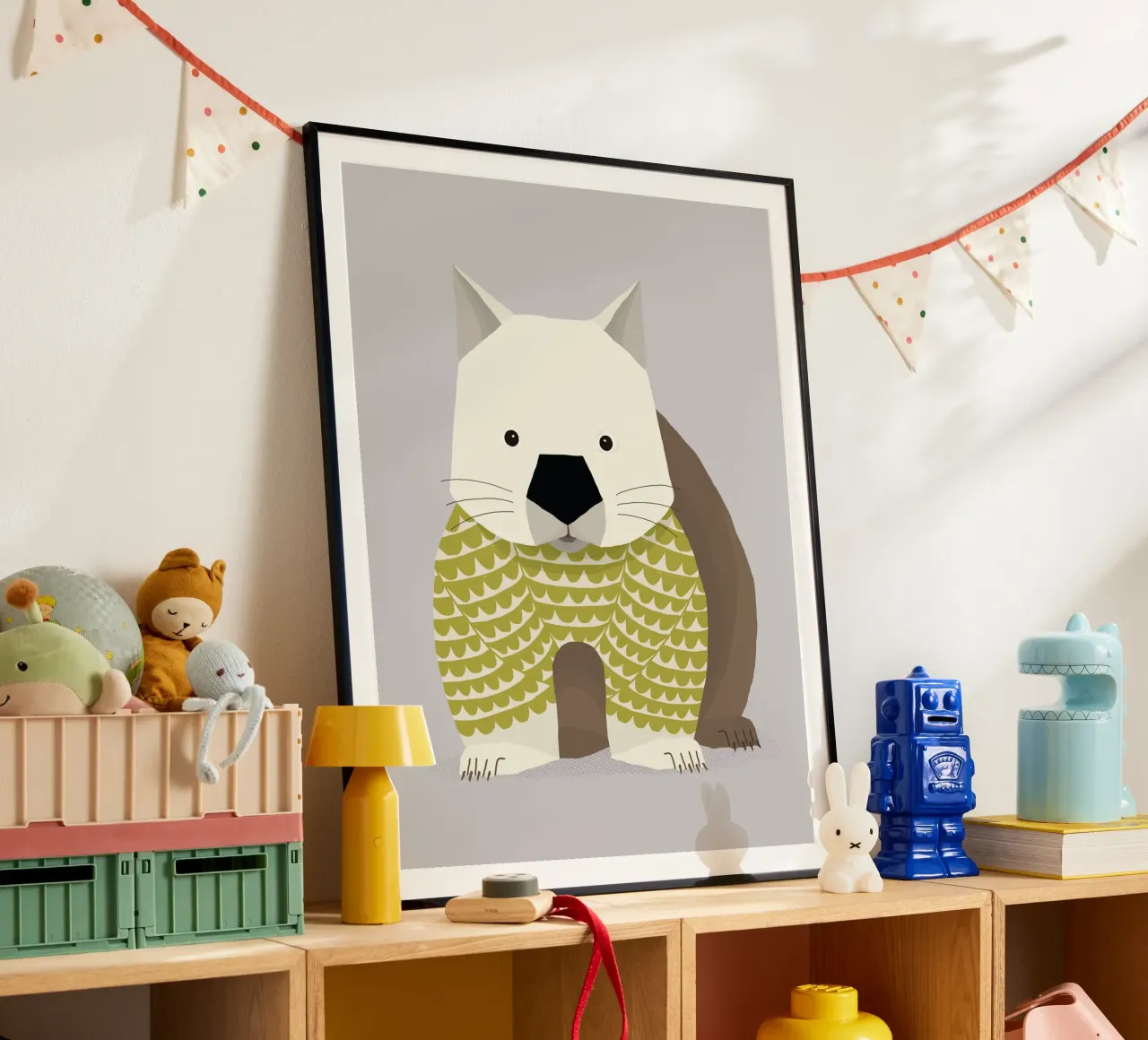 Launischer Wombat Hahnemühle von The Printed Sparrow