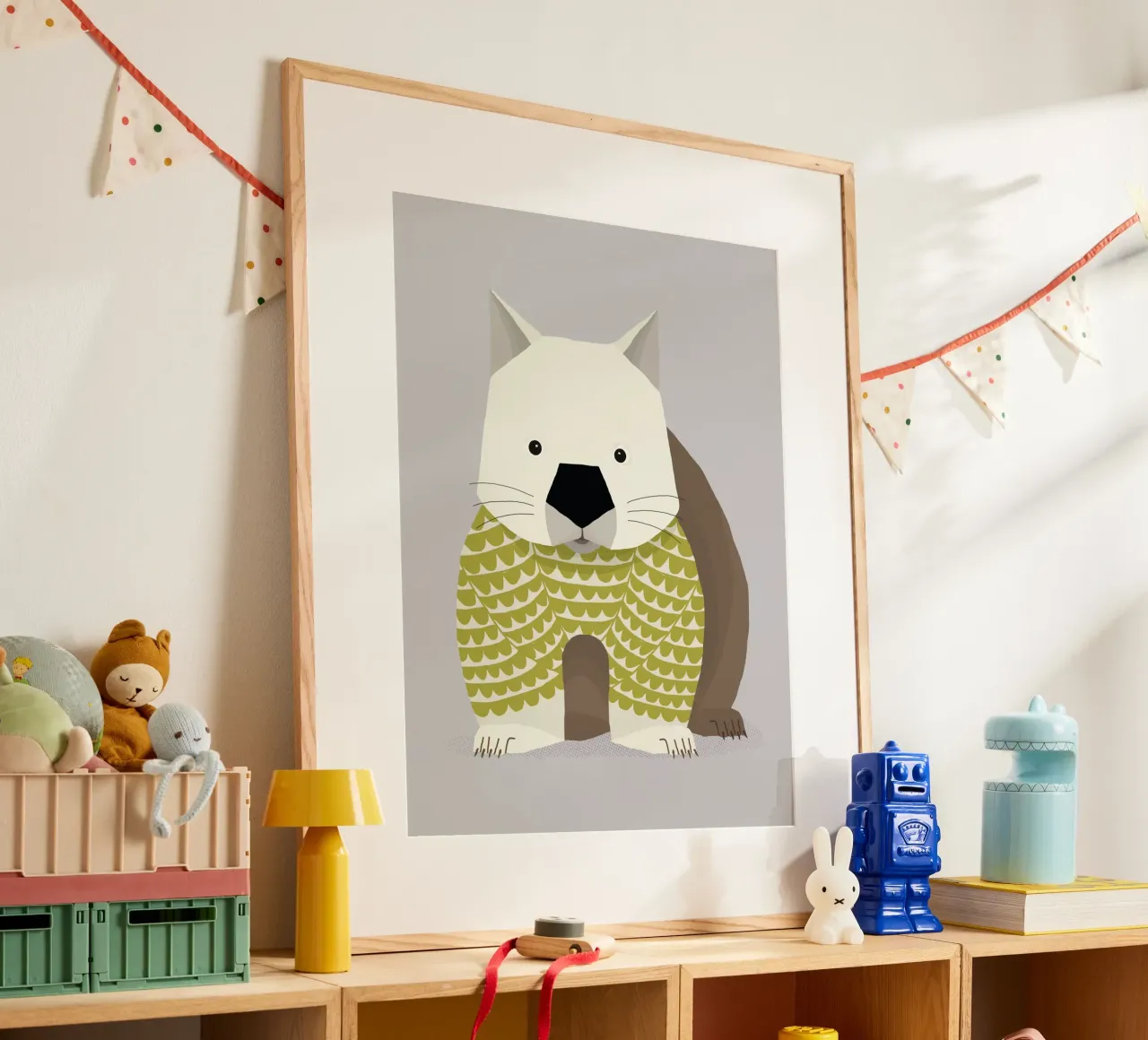 Launischer Wombat Hahnemühle von The Printed Sparrow