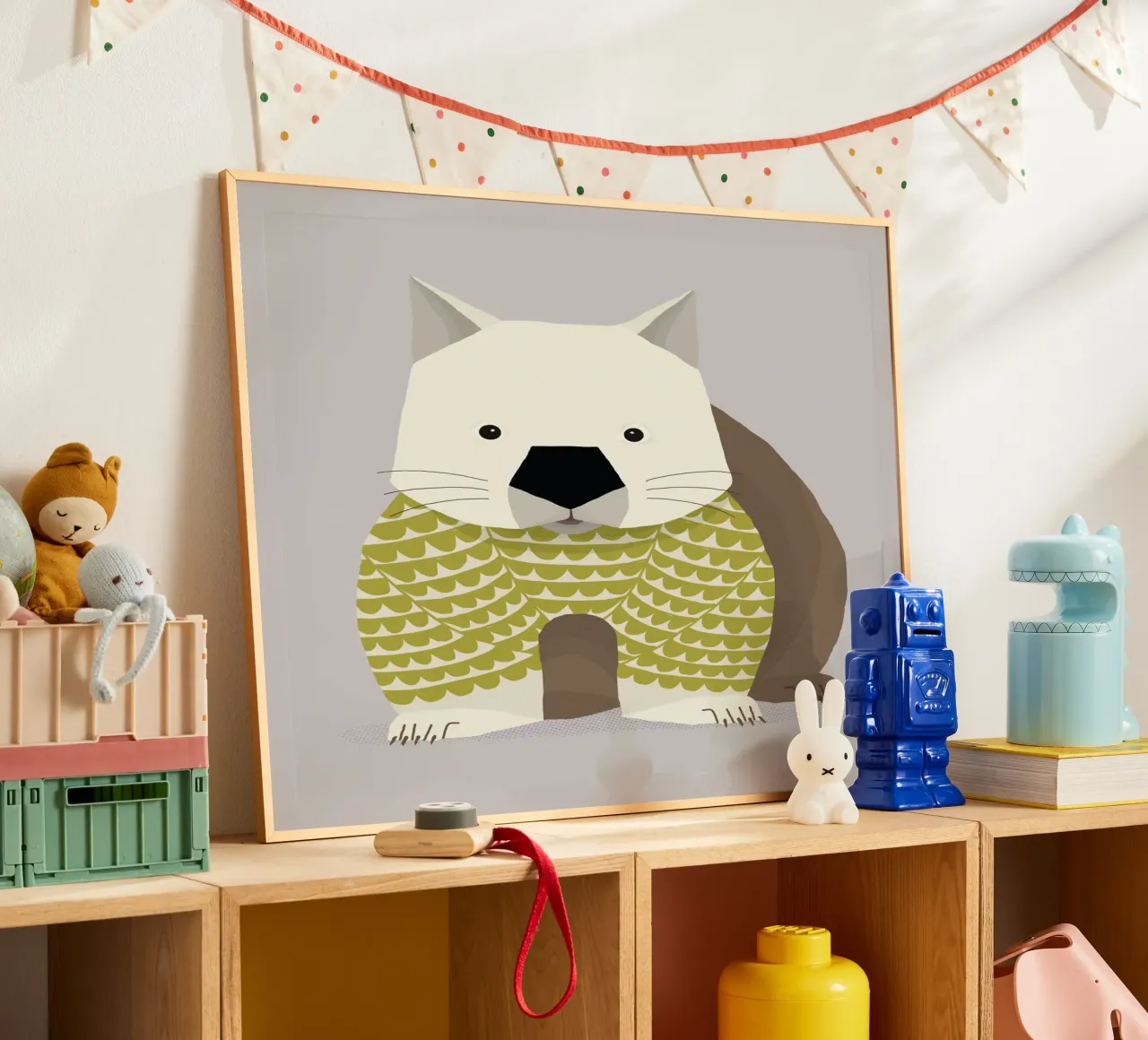 Launischer Wombat Hahnemühle von The Printed Sparrow