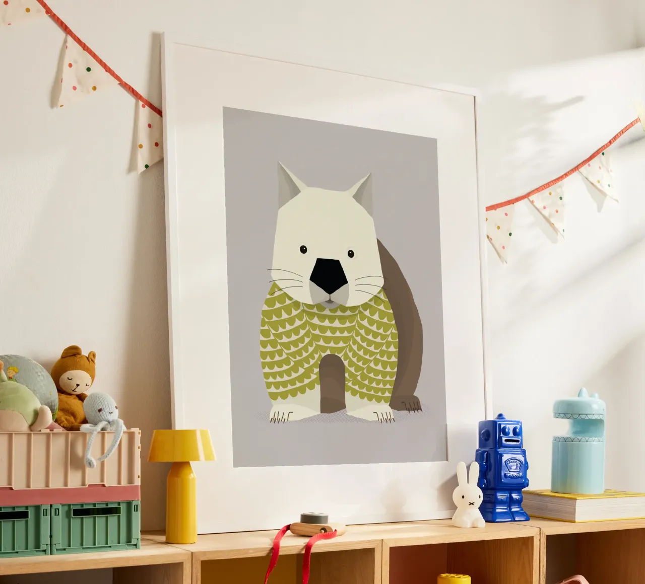 Launischer Wombat Hahnemühle von The Printed Sparrow