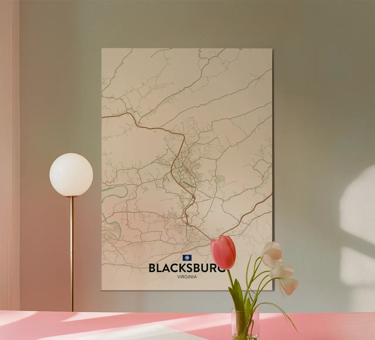 Blacksburg VA poster da Jacob W MICKELSON